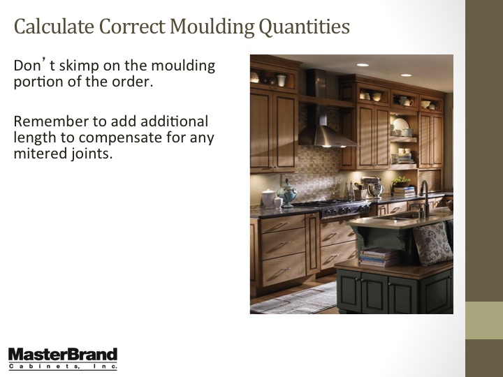 Calculate correct moulding quantities
