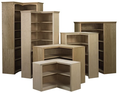 Face Frame Corner Bookcases