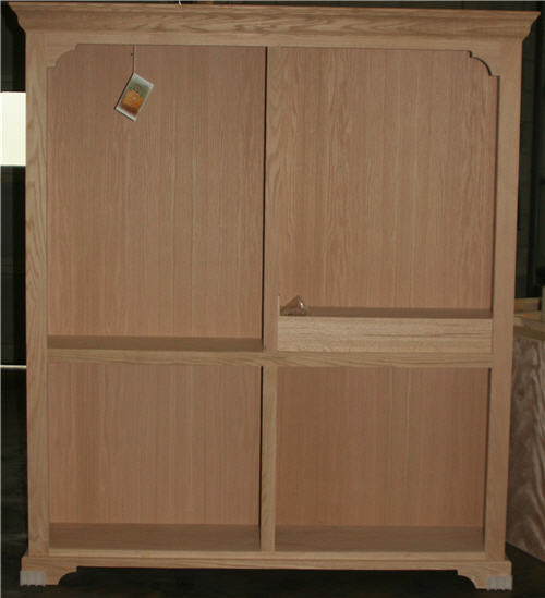 Harvard bookcase hutch with center divider