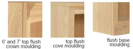 Flush Traditional Bookcase Details