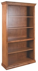 Traditional bookcase in Caramel finish
