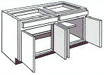 Kitchen Base Cabinet, 48"w x 34 1/2"h x 24"d