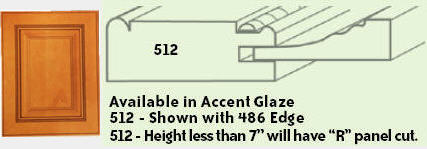 Mitered Raised-Panel Door with Inside Bead (Style 512)