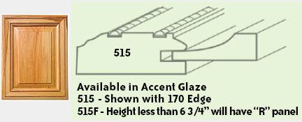Mitered Raised-Panel Door with Double Bead (Style 515)