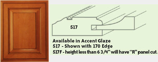 Mitered Raised-Panel Door with Outside Bead (Style 517)
