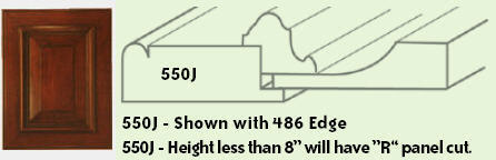 Mitered Raised-Panel Door (Style 550J)