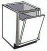 Vanity Hamper Cabinet, 18"w x 30"h x 21"d