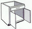 Vanity Cabinet, 24"w x 30"h x 21"d