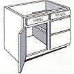 Vanity Combination Cabinet, 30"w x 30"h x 21"d
