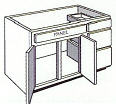 Vanity Combination Cabinet, 42"w x 30"h x 21"d