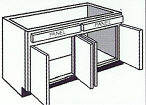 Vanity Cabinet, 48"w x 30"h x 21"d
