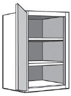 W0930: Kitchen Wall Cabinet with Solid Door, 09"w x 30"h x 12"d