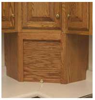 Appliance Garage - Corner, 24"W x 18-1/4"H x 12"D