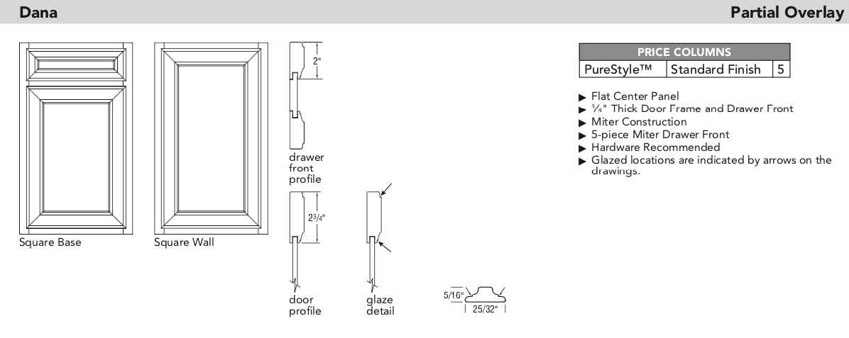 Aristokraft door specs Dana