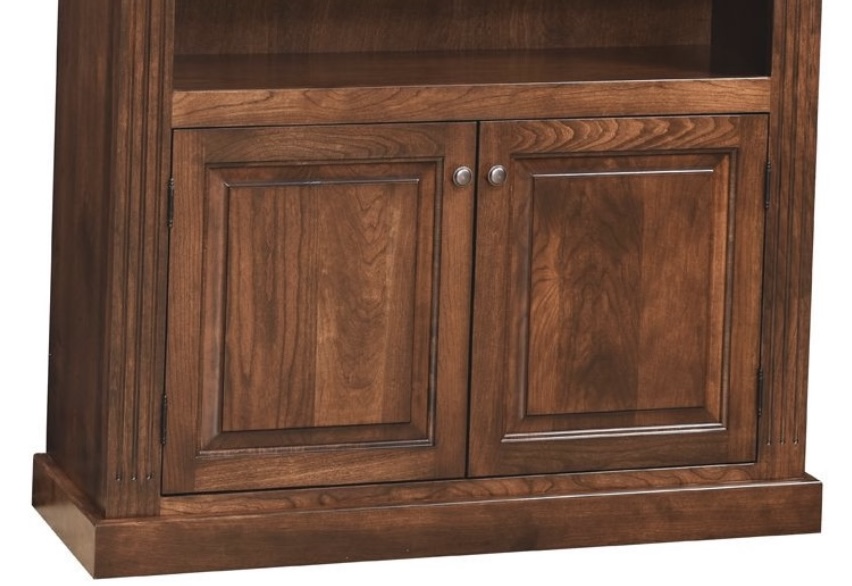 Beautiful finished stained wood bookcase