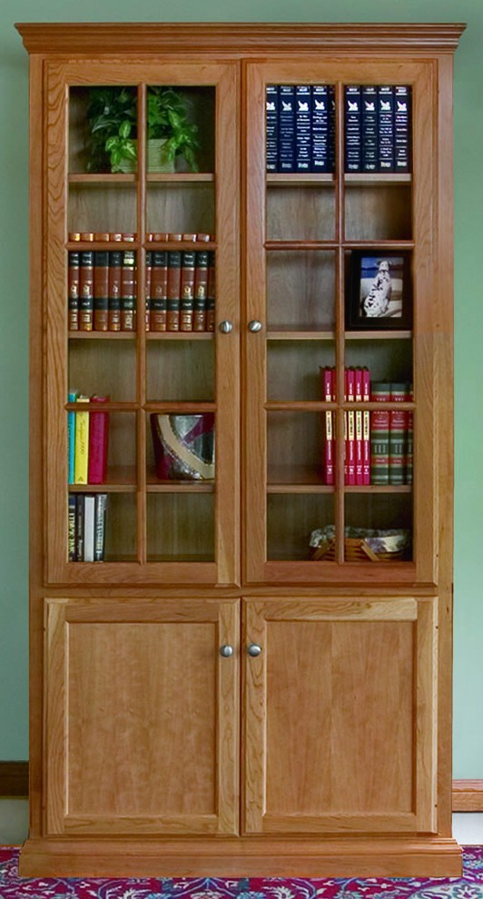 Custom Woodcraft Bookcase Options