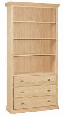 Custom Woodcraft Bookcase Options