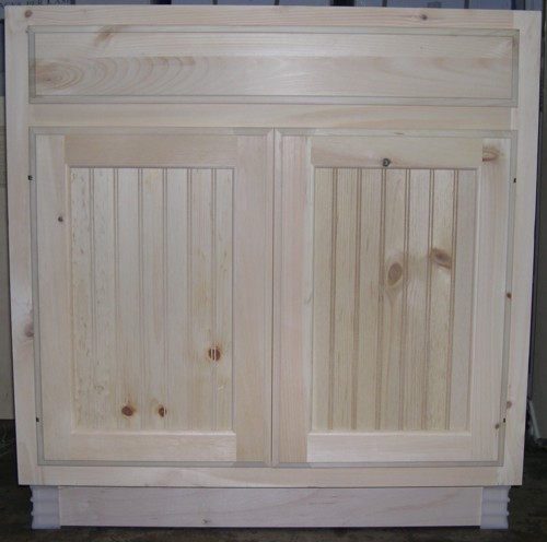 base cabinet with no center stile