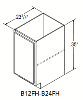 BASE FULL HEIGHT (12"W x 35"H x 23.75"D) 