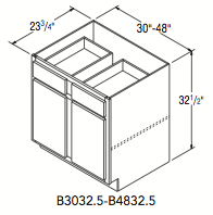 BASE 32.5 (30"W x 32.5"H x 23.75"D) 