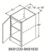 BOOKCASE BASE (12"W x 30"H x 21"D) 