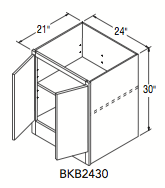 BOOKCASE BASE (24"W x 30"H x 21"D) 