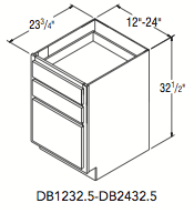 DRAWER BASE 32.5 (12"W x 32.5"H x 23.75"D) 