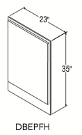 DECORATIVE BASE END PANEL FULL (23"W x 34.9375"H x 0.1875"D) 