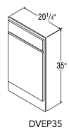 DECORATIVE VANT END PANEL (20.25"W x 34.9375"H x 0.1875"D) 