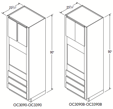 OVEN CABINET (30"W x 90"H x 23.75"D) 