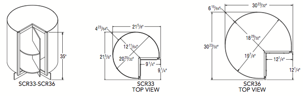 SQUARE CORNER ROTO (33"W x 35"H x 23.75"D) 