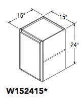 WALL CABINET (15"W x 24"H x 15"D) 