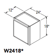 WALL CABINET (24"W x 18"H x 12"D) 