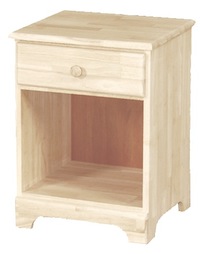 Classic Bedroom, One Drawer Nightstand