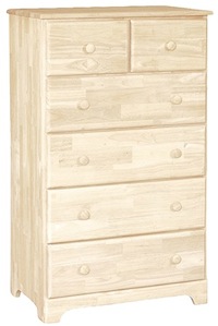 Classic Bedroom, Six Drawer Chest