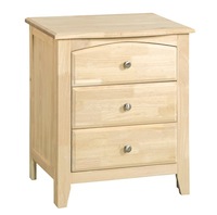 Summerville Bedroom, Three Drawer Nightstand