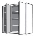 WBL_4842: Kitchen Corner Wall Cabinet with Blind, 48"w x 42"h x 12"d