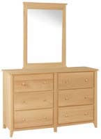 Shaker Dresser 6 Deep Drawers 56.75"