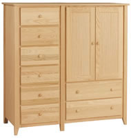 Shaker Armoire 8 Drawer/2 Door