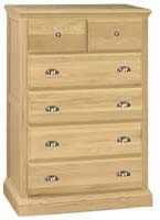 Vintage Chest 6 Drawer w/Split