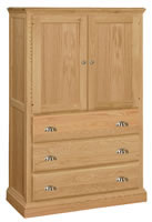 Vintage Armoire 3 Drawer/2 Door