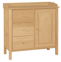 Country Cabinet 3 Drawer 1 Door