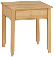 Shaker End Table Rectangle 1 Drawer