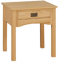 Mission End Table Rectangle 1 Drawer