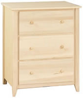Shaker Chest 3 Deep Drawers