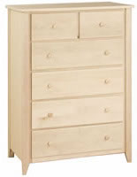 Shaker Chest 6 Drawer w/Split