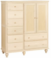 Cottage Armoire 8 Drawer/2 Door