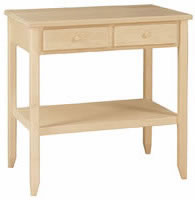 Shaker Island 2 Drawer w/Shelf
