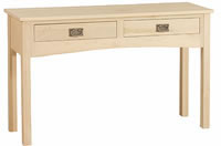 Mission Sofa Table Rectangle 2 Drawer