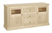 Fluted Plasma TV Cabinet 61.5"W